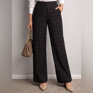 🛑6/$25 Wide leg plaid pants size 6